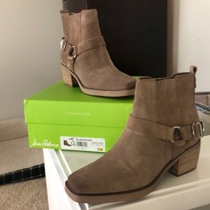 Sam Edelman Taupe Western Booties NIB